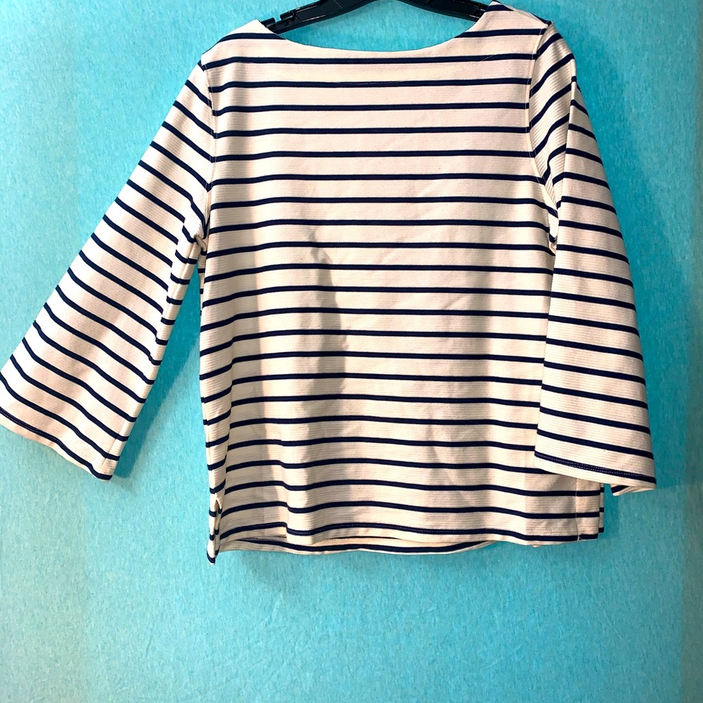 Blue and Cream Old Navy Blouse
